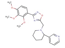 3-(1-{[3-(2,3,4-trimethoxyphenyl)-1,2,4-oxadiazol-5-yl]methyl}-2-piperidinyl)pyridine