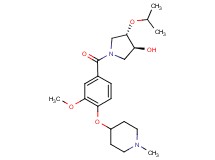 (3S*,4S*)-4-isopropoxy-1-{3-methoxy-4-[(1-methylpiperidin-4-yl)oxy]benzoyl}pyrrolidin-3-ol