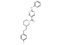 5-({3-[2-(4-fluorophenyl)ethyl]-1-piperidinyl}carbonyl)-N-phenyl-2-pyrimidinamine