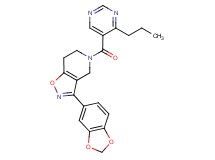 3-(1,3-benzodioxol-5-yl)-5-[(4-propylpyrimidin-5-yl)carbonyl]-4,5,6,7-tetrahydroisoxazolo[4,5-c]pyridine
