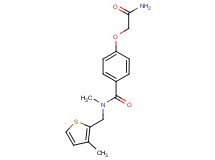 4-(2-amino-2-oxoethoxy)-N-methyl-N-[(3-methyl-2-thienyl)methyl]benzamide