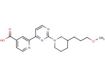 2-{2-[3-(3-methoxypropyl)piperidin-1-yl]pyrimidin-4-yl}isonicotinic acid