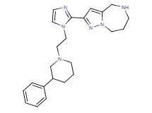 2-{1-[2-(3-phenyl-1-piperidinyl)ethyl]-1H-imidazol-2-yl}-5,6,7,8-tetrahydro-4H-pyrazolo[1,5-a][1,4]diazepine dihydrochloride