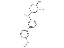 (3R*,4R*)-4-amino-1-[(3'-methoxybiphenyl-3-yl)carbonyl]piperidin-3-ol