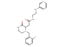 2-[1-(2-fluorobenzyl)-3-oxo-2-piperazinyl]-N-[2-(3-pyridinylamino)ethyl]acetamide