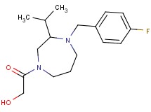 2-[4-(4-fluorobenzyl)-3-isopropyl-1,4-diazepan-1-yl]-2-oxoethanol