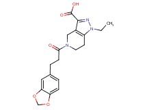 5-[3-(1,3-benzodioxol-5-yl)propanoyl]-1-ethyl-4,5,6,7-tetrahydro-1H-pyrazolo[4,3-c]pyridine-3-carboxylic acid