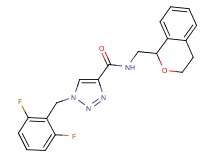 1-(2,6-difluorobenzyl)-N-(3,4-dihydro-1H-isochromen-1-ylmethyl)-1H-1,2,3-triazole-4-carboxamide