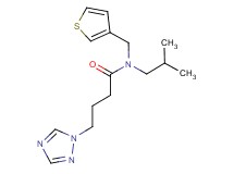N-isobutyl-N-(3-thienylmethyl)-4-(1H-1,2,4-triazol-1-yl)butanamide