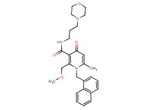 2-(methoxymethyl)-6-methyl-N-[3-(4-morpholinyl)propyl]-1-(1-naphthylmethyl)-4-oxo-1,4-dihydro-3-pyridinecarboxamide