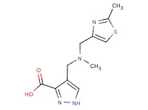 4-({methyl[(2-methyl-1,3-thiazol-4-yl)methyl]amino}methyl)-1H-pyrazole-3-carboxylic acid
