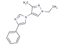 1-ethyl-3-methyl-4-(4-phenyl-1H-imidazol-1-yl)-1H-pyrazole