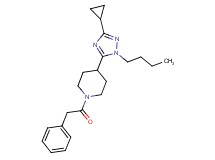 4-(1-butyl-3-cyclopropyl-1H-1,2,4-triazol-5-yl)-1-(phenylacetyl)piperidine