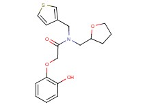 2-(2-hydroxyphenoxy)-N-(tetrahydrofuran-2-ylmethyl)-N-(3-thienylmethyl)acetamide
