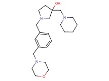 1-[3-(morpholin-4-ylmethyl)benzyl]-3-(piperidin-1-ylmethyl)pyrrolidin-3-ol