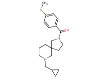 7-(cyclopropylmethyl)-2-[4-(methylthio)benzoyl]-2,7-diazaspiro[4.5]decane