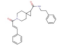 N-(2-phenylethyl)-6-[(2E)-3-phenyl-2-propenoyl]-6-azaspiro[2.5]octane-1-carboxamide