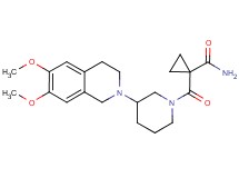 1-{[3-(6,7-dimethoxy-3,4-dihydro-2(1H)-isoquinolinyl)-1-piperidinyl]carbonyl}cyclopropanecarboxamide