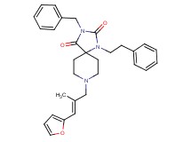 3-benzyl-8-[(2E)-3-(2-furyl)-2-methyl-2-propen-1-yl]-1-(2-phenylethyl)-1,3,8-triazaspiro[4.5]decane-2,4-dione