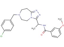 N-{1-[7-(4-chlorobenzyl)-6,7,8,9-tetrahydro-5H-[1,2,4]triazolo[4,3-d][1,4]diazepin-3-yl]ethyl}-3-methoxybenzamide