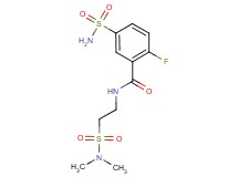 5-(aminosulfonyl)-N-{2-[(dimethylamino)sulfonyl]ethyl}-2-fluorobenzamide