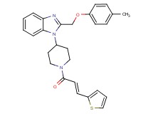 2-[(4-methylphenoxy)methyl]-1-{1-[(2E)-3-(2-thienyl)-2-propenoyl]-4-piperidinyl}-1H-benzimidazole