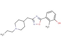 2-methyl-3-{3-[(1-propylpiperidin-4-yl)methyl]-1,2,4-oxadiazol-5-yl}phenol