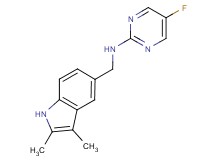 N-[(2,3-dimethyl-1H-indol-5-yl)methyl]-5-fluoropyrimidin-2-amine