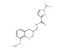 1-(difluoromethyl)-N-[(8-methoxy-3,4-dihydro-2H-chromen-3-yl)methyl]-1H-pyrazole-3-carboxamide