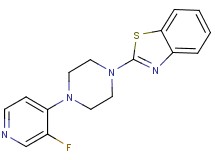 2-[4-(3-fluoro-4-pyridinyl)-1-piperazinyl]-1,3-benzothiazole