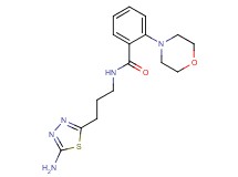 N-[3-(5-amino-1,3,4-thiadiazol-2-yl)propyl]-2-morpholin-4-ylbenzamide