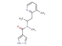 N-methyl-N-[1-methyl-2-(3-methylpyridin-2-yl)ethyl]-1H-pyrazole-4-carboxamide