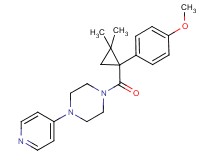 1-{[1-(4-methoxyphenyl)-2,2-dimethylcyclopropyl]carbonyl}-4-pyridin-4-ylpiperazine