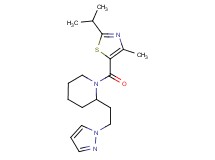 1-[(2-isopropyl-4-methyl-1,3-thiazol-5-yl)carbonyl]-2-[2-(1H-pyrazol-1-yl)ethyl]piperidine