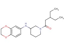 N-(2,3-dihydro-1,4-benzodioxin-6-yl)-1-(3-ethylpentanoyl)-3-piperidinamine