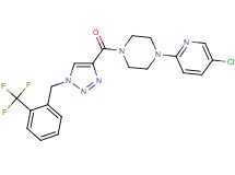 1-(5-chloro-2-pyridinyl)-4-({1-[2-(trifluoromethyl)benzyl]-1H-1,2,3-triazol-4-yl}carbonyl)piperazine