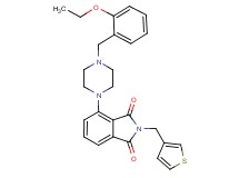 4-[4-(2-ethoxybenzyl)-1-piperazinyl]-2-(3-thienylmethyl)-1H-isoindole-1,3(2H)-dione