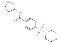 N-(tetrahydro-3-furanyl)-4-(4-thiomorpholinylsulfonyl)benzamide