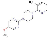 5-methoxy-2-[4-(3-methyl-2-pyridinyl)-1-piperazinyl]pyrimidine