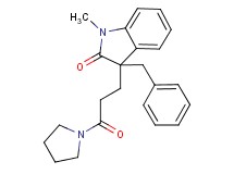 3-benzyl-1-methyl-3-(3-oxo-3-pyrrolidin-1-ylpropyl)-1,3-dihydro-2H-indol-2-one