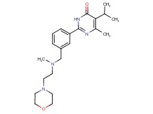 5-isopropyl-6-methyl-2-[3-({methyl[2-(4-morpholinyl)ethyl]amino}methyl)phenyl]-4(3H)-pyrimidinone