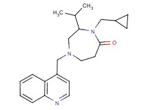 4-(cyclopropylmethyl)-3-isopropyl-1-(quinolin-4-ylmethyl)-1,4-diazepan-5-one