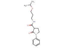 N-(3-isopropoxypropyl)-2-oxo-1-phenyl-3-pyrrolidinecarboxamide