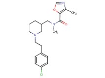 N-({1-[2-(4-chlorophenyl)ethyl]-3-piperidinyl}methyl)-N,4-dimethyl-1,3-oxazole-5-carboxamide