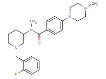 N-[1-(2-fluorobenzyl)-3-piperidinyl]-N-methyl-4-(4-methyl-1-piperazinyl)benzamide