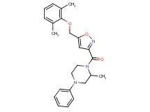 1-({5-[(2,6-dimethylphenoxy)methyl]-3-isoxazolyl}carbonyl)-2-methyl-4-phenylpiperazine