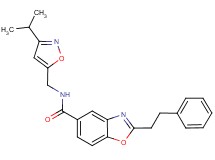 N-[(3-isopropyl-5-isoxazolyl)methyl]-2-(2-phenylethyl)-1,3-benzoxazole-5-carboxamide