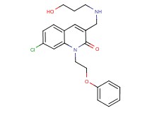 7-chloro-3-{[(3-hydroxypropyl)amino]methyl}-1-(2-phenoxyethyl)-2(1H)-quinolinone