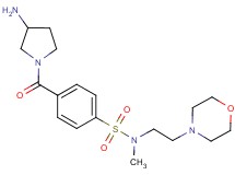 4-[(3-amino-1-pyrrolidinyl)carbonyl]-N-methyl-N-[2-(4-morpholinyl)ethyl]benzenesulfonamide dihydrochloride