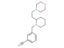 3-{[2-(2-morpholin-4-ylethyl)piperidin-1-yl]methyl}benzonitrile